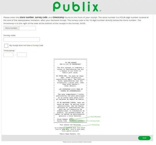 PublixSurvey