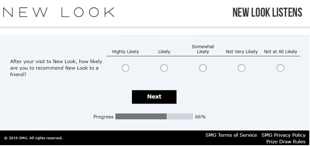 New Look Survey